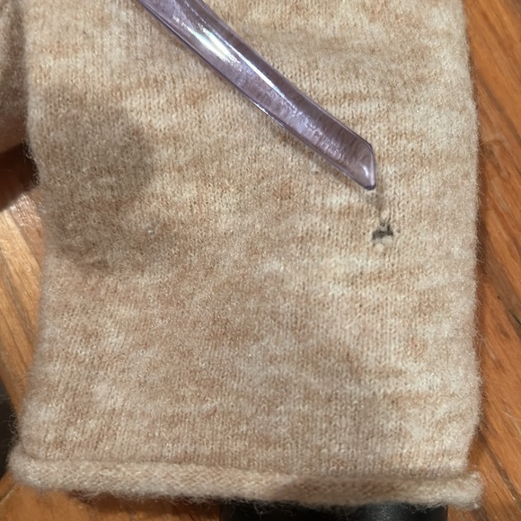 Aritzia Wilfred Santorini Cardigan Heather Light Oatmeal - Picture 6 of 7